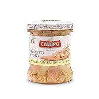 Callipo Tuna Fillets Chunks In Olive Oil With Sila Potatoes IGP and Rosemary | Tuna Fillets Imported from Italy | 6oz (170g) (Pack of 3)