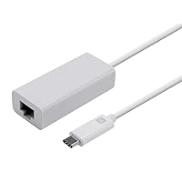 Monoprice USB-C to Gigabit Ethernet Adapter - USB 3.1, 10Gbps Data Rate, Network Adapter, RJ45, White - Select Series
