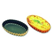 Matfer Bourgeat Exal Oblong Tartlet Mold, Black