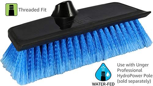 Unger Professional HydroPower Soft Brush Head with Squeegee, 10