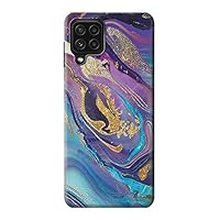 R3676 Colorful Abstract Marble Stone Case Cover for Samsung Galaxy A22 4G