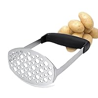 Potato Masher Stainless Steel Sweet Potato Beans Avocado Masher With Non-Slip Handle Cooking Utensil for Making Cake Desserts Confectionery Supplemental Food
