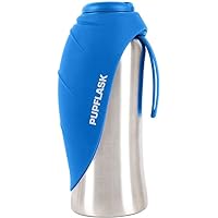 PupFlask Large Dog Water Bottle | 27 or 40 OZ Stainless Steel | Convenient Pet Water Dispenser | Portable Puppy Travel Water Bowl | Leak Proof Bottle Perfect Size For All Dog Breeds