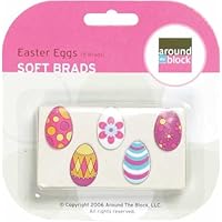 AROUND THE BLOCK Soft Brads-Easter Egg,5 Per Package