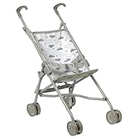 Adora Baby Doll Stroller with Glittery Design and Removable Seat - Machine Washable, Fits Dolls, Stuffed Animals or Plush Toys Up to 18 inches Birthday Gift for Ages 3+ - Twinkle Stars, Small