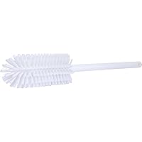 SPARTA Large Water Bottle Brush Ideal for Wide-Mouth Jars, Bottles and Tumblers, Dishwashing Tool with Handle for Home and Commercial Kitchens, Plastic, 16 Inches, White