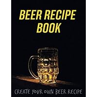 Beer Recipe Book: Beautiful Notebook To Create Your Own Beer Recipe | Composition Recipe Paper Create The Perfect Drink Beer | Gift Book for Beer Lovers