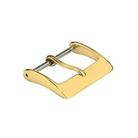 Ewatchparts 26MM GOLD WATCH BUCKLE CLASP PIN FOR INVICTA LEATHER RUBBER BAND STRAP HEAVY