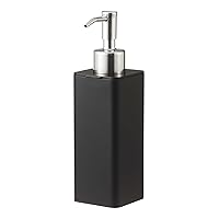 Yamazaki Home Tower Self Adhesive Kitchen Soap Dispener, Wall Or Sink Mounted Pump Dispenser for Hand Or Dish Soap - Abs Plastic
