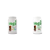Organic All-in-One Vegan Protein Powder, Chocolate & Protein and Greens Protein Powder, Chocolate