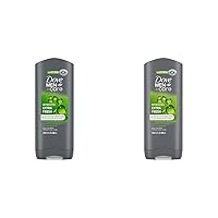 Dove MEN + CARE Body Wash and Face For Fresh, Healthy-Feeling Skin Extra Fresh Cleanser That Effectively Washes Away Bacteria While Nourishing Your 13.5 oz (Pack of 2)
