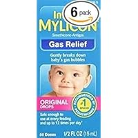 Mylicon Infants Anti-Gas Drops Original 0.5 oz. Per Bottle (6 Pack)