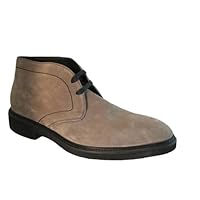 1018 Men's Italian Ankle Boots, Taupe Size 40