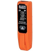 Klein Tools 93LDM100C Compact Laser Distance Measure, 100 Feet, Measures in Feet, Inches, Meters