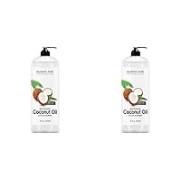 Fractionated Coconut Oil - Relaxing Massage Oil, Liquid Carrier Oil for Diluting Essential Oils - Skin, Lip, Body & Hair Oil Moisturizer & Softener - 16 fl oz (Pack of 2)