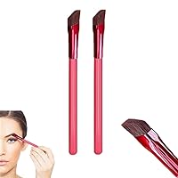 2pcs Multi Function Eyebrow Brush, Alori Eyebrow Brush, Eye Brow Concealer Contour Brush, Premium Angled Eyebrow Brush for Makeup