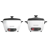 BLACK+DECKER 28 Cup Rice Cooker & 16 Cup Rice Cooker Bundle with Steaming Baskets
