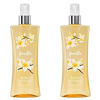 Body Fantasies Fragrance Body Spray, Vanilla, 8 Ounce (Pack of 2)
