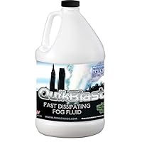 QuikBlast Fog Juice, High-Density, Fast-Dissipating Fog Fluid for Water-Based Fog Machines, Perfect for Fog Blasts and Chauvet Geysers,1 Gallon