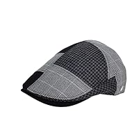 Ducks D3896 Men's Hat, Patchwork Checked Hunting, Made in Japan, Men's Hat, Autumn, Winter, Adjuster Included