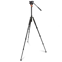 Padcaster 4-Section Carbon Fiber Tripod/Monopod with Fluid Head
