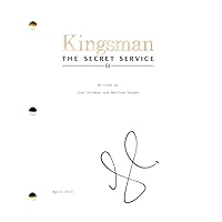 Matthew Vaughn Signed Autograph Kingsman: The Secret Service Full Movie Script Screenplay - Starring Colin Firth, Samuel L. Jackson, Mark Strong, Taron Egerton and Michael Caine