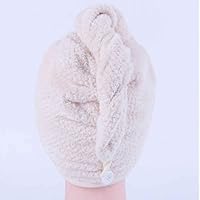 Magic Hair Drying Towel Hat Cap Microfibre Quick Dry for Lady Adults Bath Shower Cap Turban Head Wrap Bathing Tools Cap Hat (Size : OneColor)