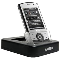 Amzer Desktop Cradle with Extra Battery Charging Slot for HTC Touch Cruise - Black