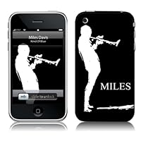 MusicSkins, MS-MDAV30001, Miles Davis - Sketch Black, iPhone 2G/3G/3GS, Skin