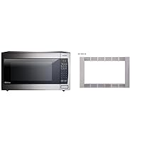 Panasonic Microwave Oven NN-SN966S Stainless Steel Countertop/Built-In with Inverter Technology and Genius Sensor, 2.2 Cubic Foot, 1250W & 30 TRIM KIT, 30 inch, Silver