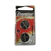 Energizer 2016 3V Lithium Button Cell Battery Retail Pack - 2-Pack