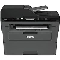 Brother DCP-L2550DW All-in-One Wireless Monochrome Laser Printer - Print Scan Copy - 2400 x 600 dpi, 36 ppm, 128MB Memory, 250-Sheet, 50-Sheet ADF, Auto 2-Sided Printing, Wulic Printer Cable