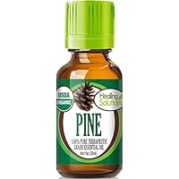 Healing Solutions Oils - 1 oz Pine Essential Oil Organic, Pure, Undiluted Pine Oil - 30ml