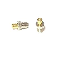 1pcs SMB to F Adapter SMB Female to F Jack Female RF Coax Connector convertor Straight