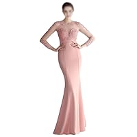 Sequin Long Plus Size Women's Performance Dress, Banquet Evening Dress