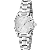 aswan watch Women's Analogue Quartz Watch with Stainless Steel Strap, 3 Hands, 27 mm Case Size