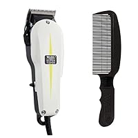 Wahl Professional Super Taper Hair Clipper Flat Top Black Comb Bundle
