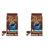 McCafe Paris Café, Ground Coffee, Medium Roast, 12oz Bag (Pack of 2)
