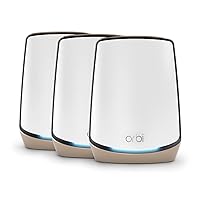NETGEAR Orbi WiFi 6 Mesh System (RBK863S) - Router with 2 Satellites, Covers 8,000 sq. ft., AX6000 (Up to 6Gbps)