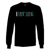 Father Day Premium Dad Best Gift Daddy Floral Long Sleeve Men's