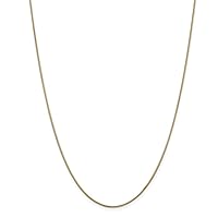 14k Gold 1.1mm Round Snake Chain Necklace Jewelry for Women - Length Options: 16 18 20 22 24 30