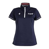 Cox Sportif QGWVJA11 Women's Short Sleeve Shirt, Sweat Absorbent, Quick Drying, Stretch, UPF 15, Golf