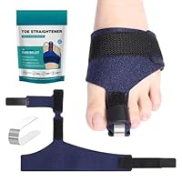 Toe Straightener, Hammer Toe Corrector for Women and Men, Toe Splint for Broken toe, Claw Toe, Bent Toe, Crooked Toe, Curled toe, Mallet Toe, Toe Brace for Second Toe to Pinky Toe Support