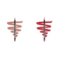 Slim Lip Pencil 2-Pack - Nude Pink & Hot Red