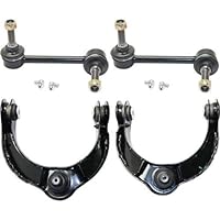 Evan Fischer 4-pc Front Left & Right, Upper Control Arm Kit w/Sway Bar Link Compatible w/Dodge Durango 2011-2015, Jeep Grand Cherokee 2011-2013 Replace 68217809AB, 68217808AB, 68069655AC, 68069654AC
