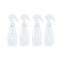 2pcs 200mlSpray Bottles, with Fine Mist Spray Clear Plastic Empty Refillable & Reusable Atomizer Container Bottles for Travel, Cosmetic, Bathroom, Kitchen