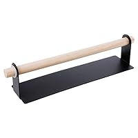 Towel Rack Punch Free Easy Wall Mounted Towel Holder Hand Home Accessories Simple Style Clothes Scarf Rack Bathroom Accessories/Black/One Size