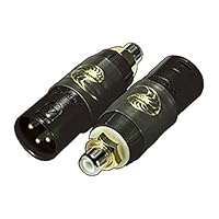 Female RCA to Male XLR Adapters (FRCA-MXLR) - 2 Pieces (1 Pair)