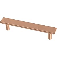 Franklin Brass Simple Chamfered Cabinet Pull, Copper, 3-3/4 in (96 mm) Drawer Handle, 10 Pack, P40845K-BCP-C