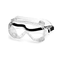 Gateway Safety 32392 Traditional Technician Splash Safety Goggle, 390 Cap Vent, Clear Anti-Fog Lens